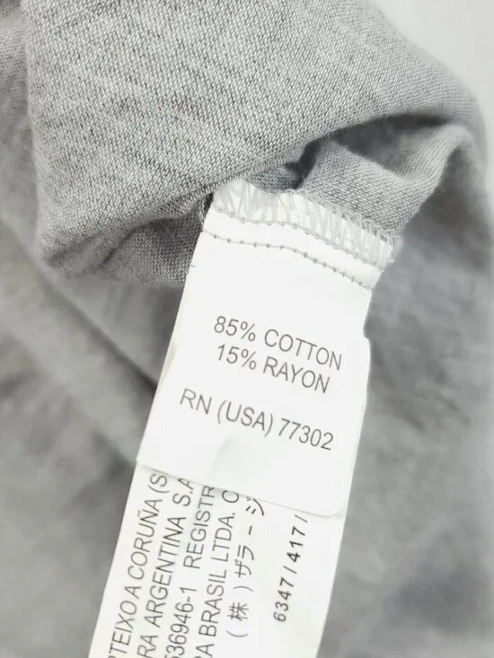 Zara Man Shirt Men Medium Gray Cotton Long Sleeve Classic Button-Up - Picture 8 of 10